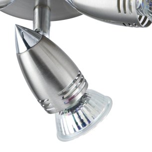 Gemini 3 Light Plate Spotlight Satin Chrome (Multipack)