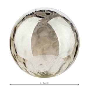 Mix & Match Smoked Dimpled Glass G9 15cm