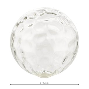 Mix & Match Clear Dimpled Glass G9 15cm