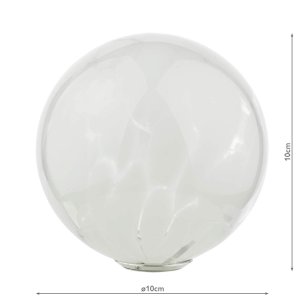 Mix & Match White Confetti Glass G9 10cm