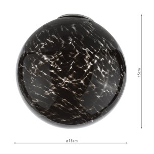 Mix & Match Black Confetti Glass G9 10cm