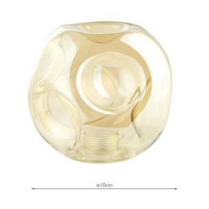 Mix & Match Closed Organic Amber Glass G9 10cm