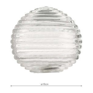 Mix & Match Ribbed Glass G9 8cm