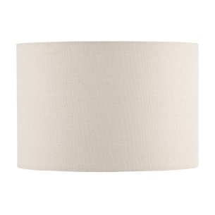 Havana White Linen Drum Shade 33cm