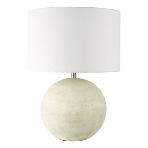 Havana Ceramic Table Lamp Natural Finish With Shade