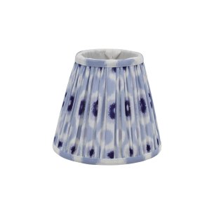 Ikat Blue Cotton Empire Shade 15cm