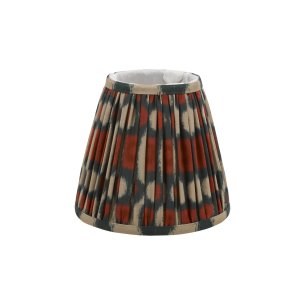 Ikat Red Cotton Empire Shade 15cm