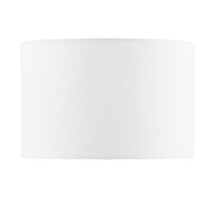 Ishana White Linen Drum Shade 30cm
