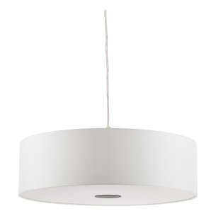 Isla Easy Fit Pendant Ivory and Black Shade 60cm