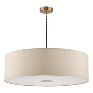 Isla Easy Fit Pendant Ecru and Bronze Shade 60cm