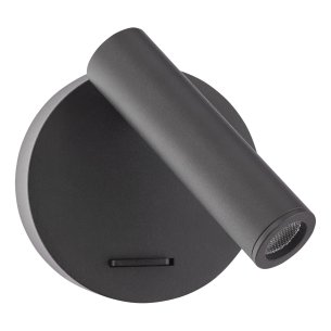 Itala Single Spotlight Matt Black LED
