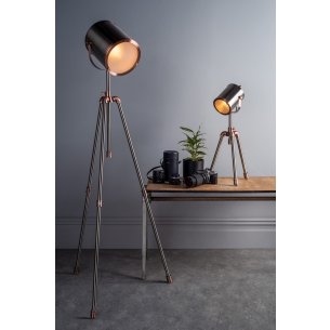 Jake Desk Lamp Aged Silver and Antique Copper