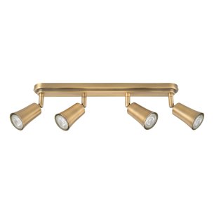 Jedrek 4 Light Bar Spotlight Aged Brass