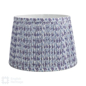 St John Street Blue Cotton Empire Shade 25.5cm