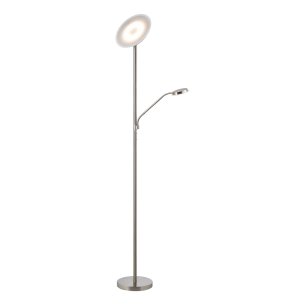 Kamika Mother & Child Floor Lamp Satin Chrome LED