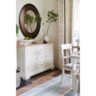 Laura Ashley Cara Large Round Mottled Bronze Mirror 110cm