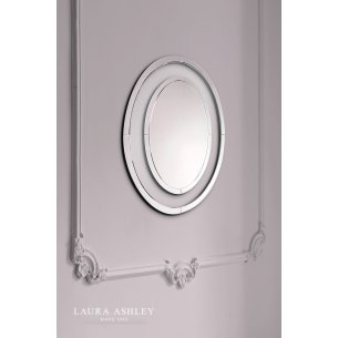 Laura Ashley Evie Oval Mirror Clear Frame 80 x 60cm