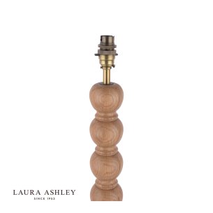 Laura Ashley Maria Floor Lamp Wood & Antique Brass Base Only