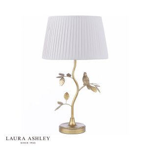 Laura Ashley Egelton Table Lamp Aged Brass With Shade