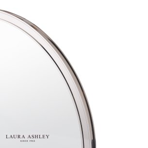 Laura Ashley Harrington Mirror Polished Nickel 60cm