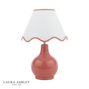 Laura Ashley Bramhope Table Lamp Terracotta Ceramic With Shade