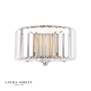 Laura Ashley Fernhurst Wall Light Crystal and Antique Brass
