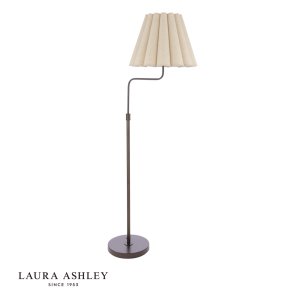 Laura Ashley Holwell Floor Lamp Antique Bronze With Shade