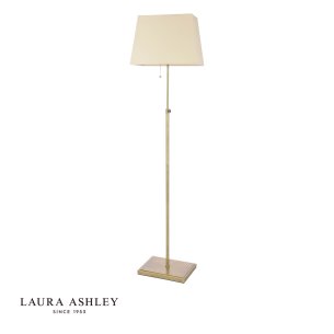 Laura Ashley Bartley Floor Lamp Antique Brass With Shade