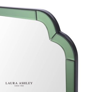 Laura Ashley Martham Mirror Smoked Green 65 X 65cm