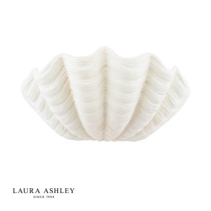 Laura Ashley Shell Wall Washer White Ceramic