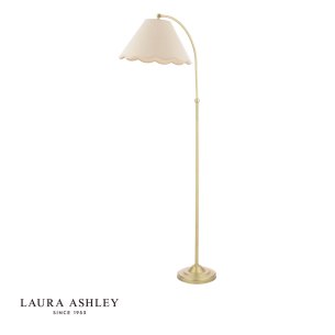 Laura Ashley Cordwell Floor Lamp Matt Antique Brass With Shade