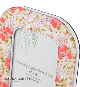 Laura Ashley Ombersley Poppies Photo Frame Matt Red 4