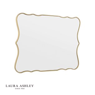 Laura Ashley Medora Mirror Matt Gold 64.5 X 49.5cm