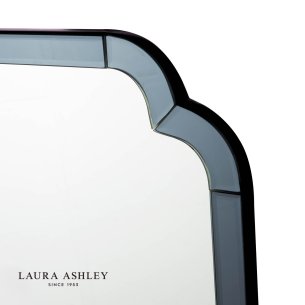 Laura Ashley Martham Mirror Smoked Blue 65 X 65cm