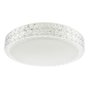 Liana Flush Clear Faceted Plastic LED