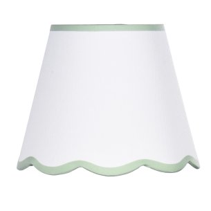 Lupo Ivory Linen Scalloped Shade 23cm