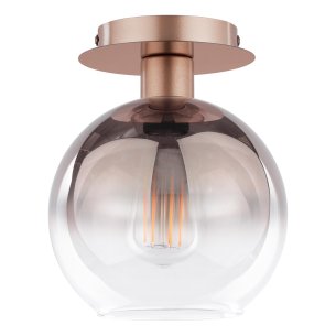 Lycia Flush Satin Bronze and Brown Ombre Glass