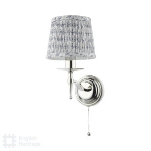 Marble Hill Wall Light Polished Nickel With Shade