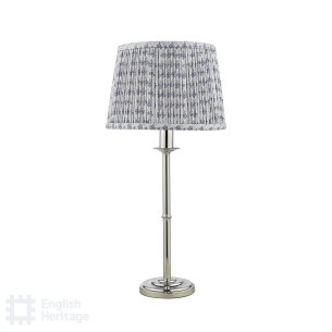Marble Hill Table Lamp Polished Nickel With Shade