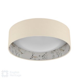 Marble Hill 2 Light Flush Taupe and Multi Coloured