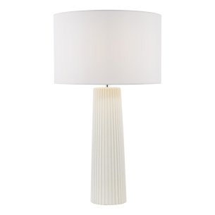 Myla Ceramic Table Lamp White Base Only