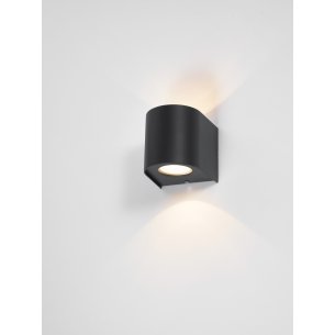 Orville 2 Light Outdoor Wall Light Matt Black LED IP44