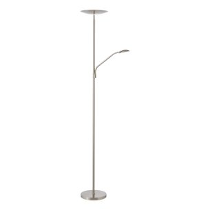 Osbert Mother & Child Floor Lamp Satin Nickel LED