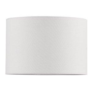 Ravis White Linen Drum Shade 28cm