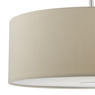 Ronda 3lt Pendant Ecru Faux Silk Shade 60cm