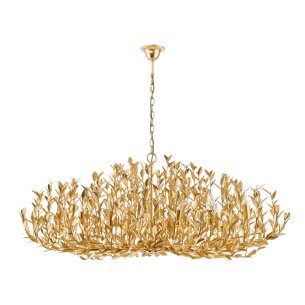 Silvius 12 Light Pendant Gold Leaf