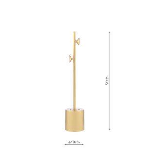 Spiral 2 Light Table Lamp Matt Gold Base Only