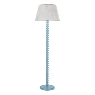 Spool Floor Lamp Blue Base Only
