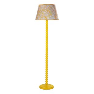 Spool Floor Lamp Gloss Yellow Base Only