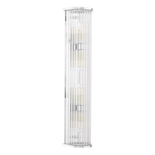 Tobiah 4 Light Bathroom Wall Light Polished Chrome and Glass IP44